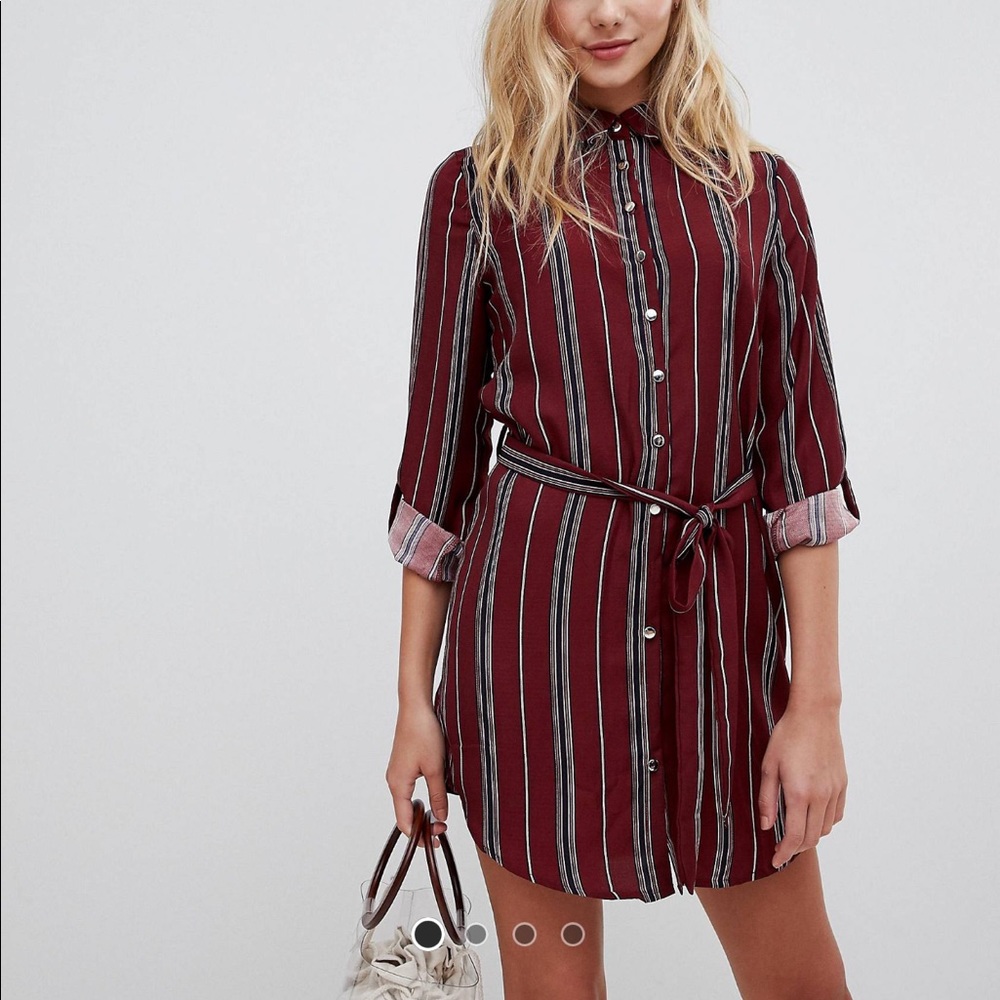 NWT Striped Shirt Dress